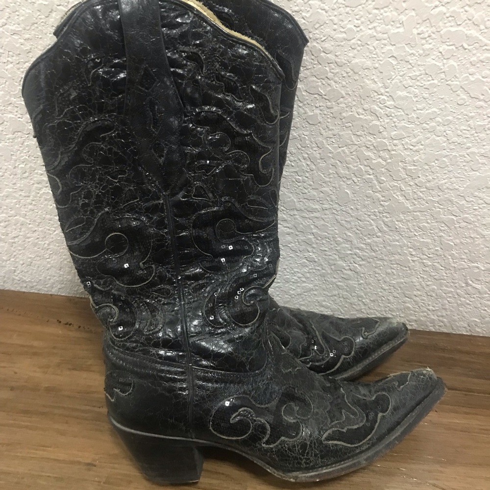 Black Corral Snip Toe Boots